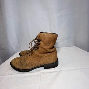 Ariat ATS Heritage Brown leather lacer lace up western boots size 9.5